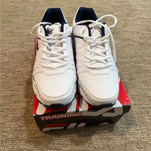 Fila White and Navy Sneakers